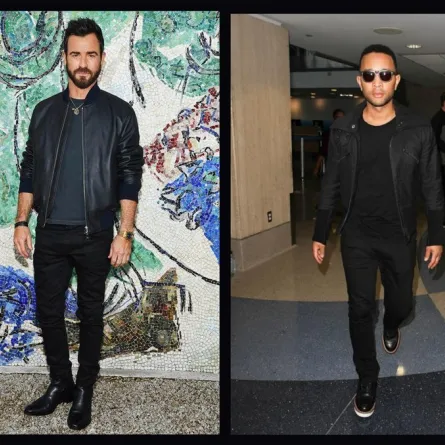 السترة الجلد قطعة أساسية في خزانة الرجل.. كيف اعتمدها نجوم هوليوود؟