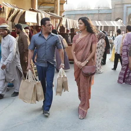  سلمان خان وكاترينا كايف في موقع تصوير فيلم "بهارات" بـ أبوظبي