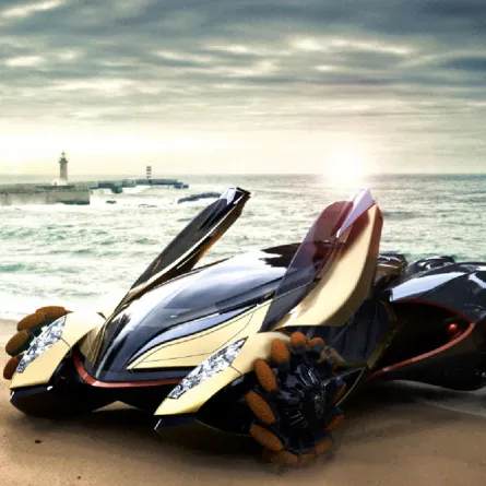 للأغنياء: Amphi-X نموذج سيارة تتيح لمالكها السفر عبر المياه