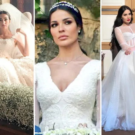 نادين نجيم وسيرين عبد النور وفاليري أبو شقرا من الأجمل بفستان الزفاف؟