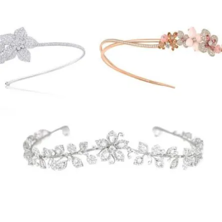 تيجان عروس العيد مزينة بالورود لإطلالة رومانسية