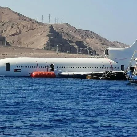 إغراق طائرة تجارية جديدة في خليج العقبة الأردنية