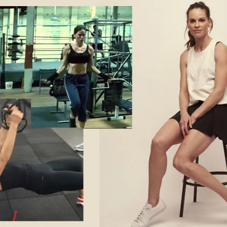 فيديو: هيلاري سوانك في تمارين رياضية مناسبة في عمر ال 44