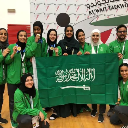 أخضر تايكوندو السيدات وصيفاً في دورة رياضة المرأة