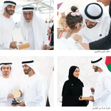 محمد بن زايد يقلد حاكم الشارقة بـ«وسام أم الإمارات»