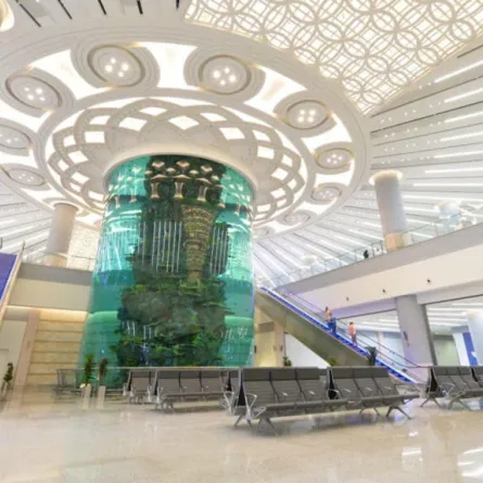 تدشين أكبر حوض سمك في مطار جدة على مستوى العالم