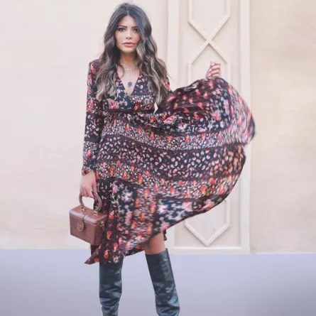 كيف تنسقين الجزمة العالية بأسلوب الفاشينيستا