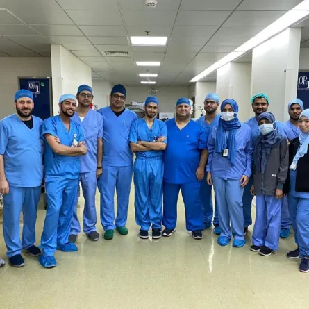 للمرة الأولى في الخليج استئصال الغدة الدرقية لأربعينية بالمنظار