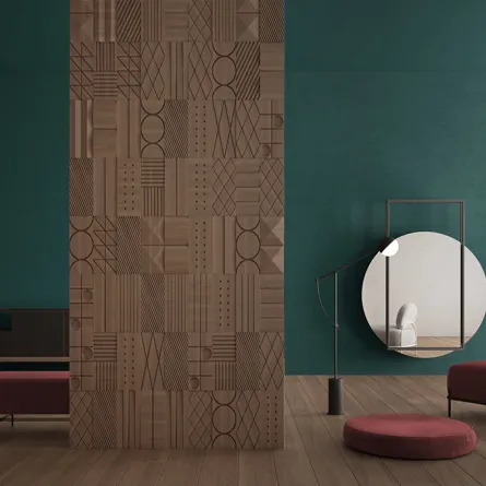 ديكورات فواصل ممرات خشبية بين الغرف