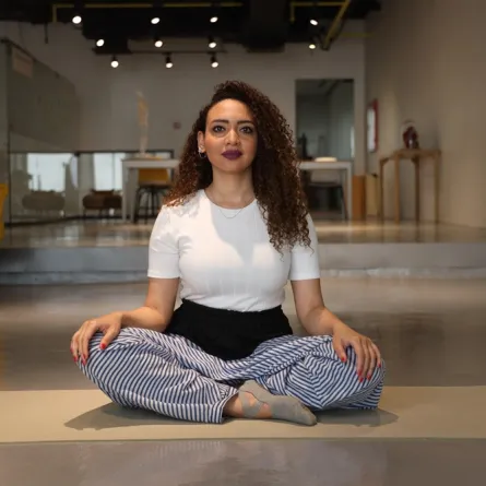 مدربة اليوجا ريم ملاوي 