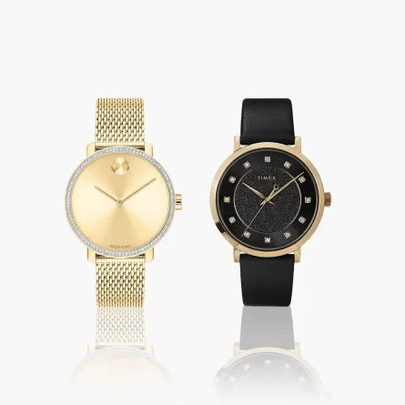 ساعات يد مرصعة بالكريستال لإطلالة أنيقة 