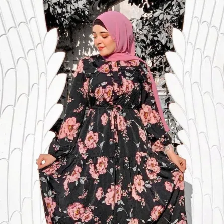 موديلات فساتين كاجوال للمحجبات القصيرات  