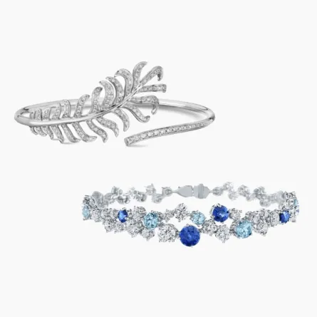 أفكار تنسيق الأساور الراقية مع بقية المجوهرات 