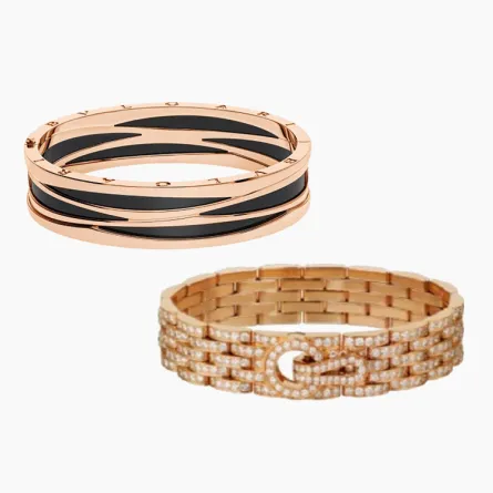 أساور عريضة فاخرة من أهم الماركات العالمية