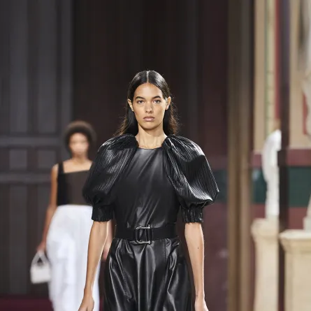 فستان ماكسي بأكمام منفوخة من  Gabriela Hearst 