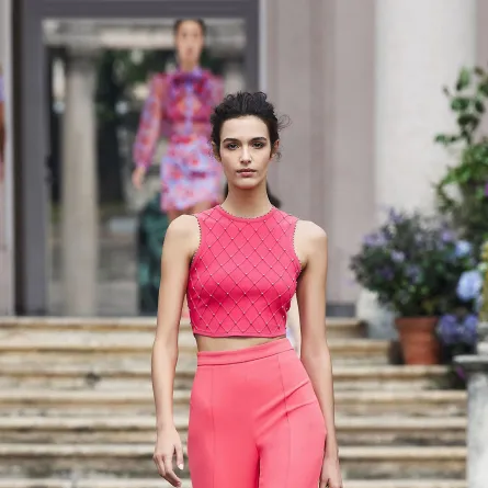 Elisabetta Franchi سروال عالي الخصر من 