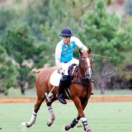 الأمير هاري على الحصان- الصورة من حساب صديقه أوميد سكوبي على تويتر