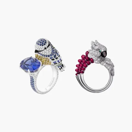 خواتم ذهب مرصعة بحجر البخت