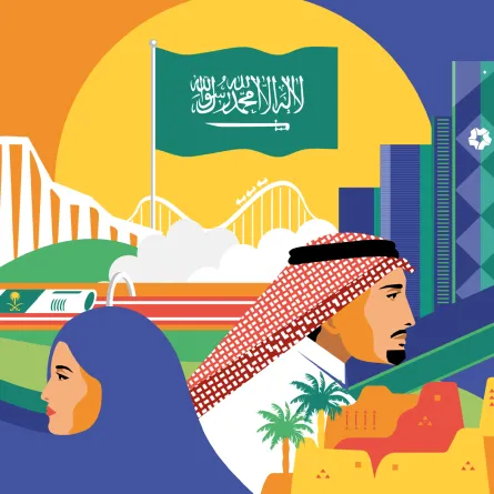 السعودية تحتفل بإطلاق هوية اليوم الوطني الـ91 تحت شعار "هي لنا دار"
