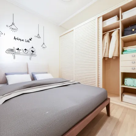 غرف نوم صغيرة المساحة