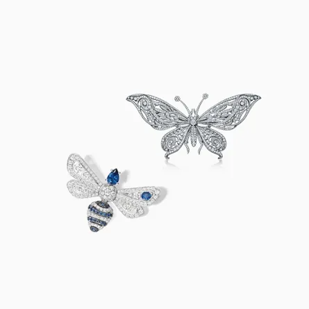 موديلات بروش راقية وطرق تنسيقها مع فستان الزفاف لعروس 2021 