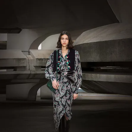 فستان ميدي منقوش من إيزابيل ماران Isabel Marant