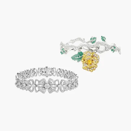 أساور بتصميم الورود من أشهر الماركات العالمية