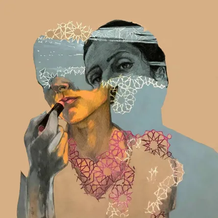 لوحة محمد عيد - فحم وباستيل من فيس بوك جاليري ضي