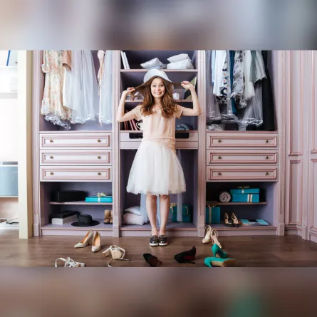 تنظيم خزانة الملابس