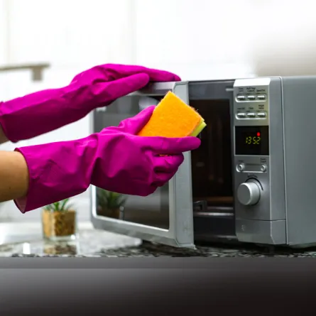تنظيف الميكرويف