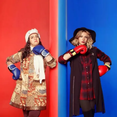 دنيا وإيمي سمير غانم من مسلسل نيللي وشريهان - الصورة من حساب دنيا على الفيس بوك