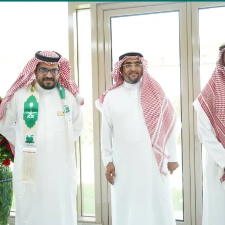  عبدالله النقيدان المدير التنفيذي لجمعية قلبي مع عبدالله اللحيدان المدير التنفيذي لمركز التخصصي الطبي