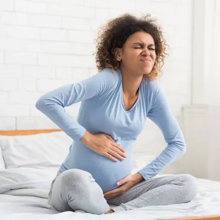 صورة لتحجر بطن الحامل 