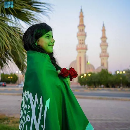 صور من مشاركة الأطفال باحتفالات اليوم الوطني 91