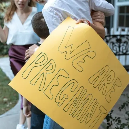 صورة لإعلان الحمل