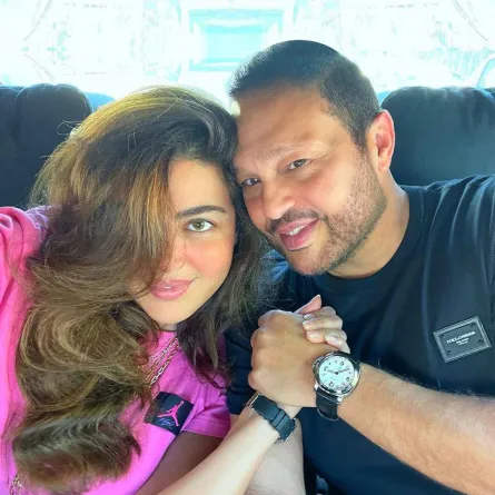 ريهام حجاج وزوجها محمد حلاوة - الصورة من حساب ريهام حجاج على انستغرام