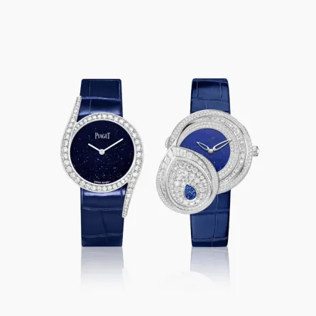 ساعات فاخرة باللون الأزرق موضة 2021