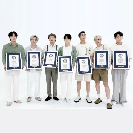 فرقة BTS تدخل موسوعة غينيس- الصورة من موقع موسوعة غينيس للأرقام القياسية