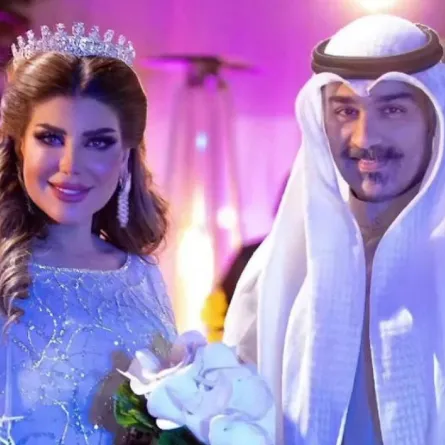 إلهام الفضالة وشهاب جوهر - الصورة من حساب إلهام الفضالة في إنستغرام