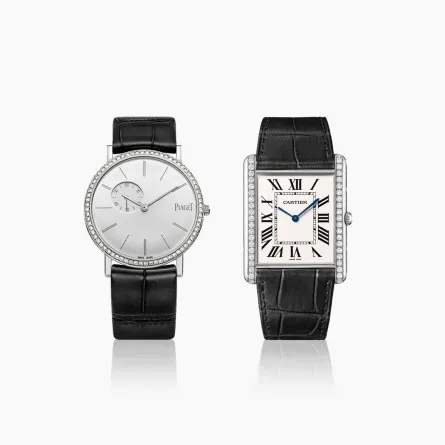 ساعات نسائية بسوار جلدي أسود للمناسبات الرسمية  