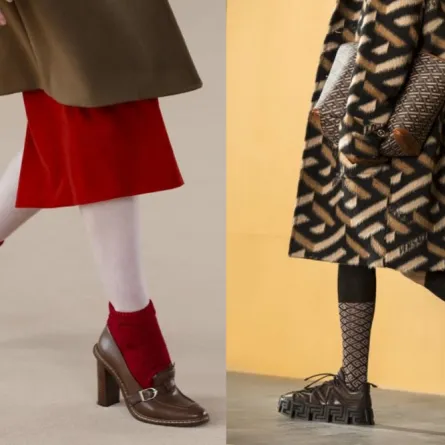 موضة الجوارب للنساء من عروض خريف وشتاء 2021-2022