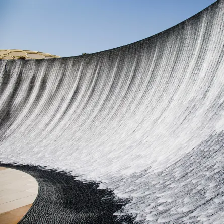 الشلالات من المعالم التي لا تفوَّت في إكسبو 2020 دبي