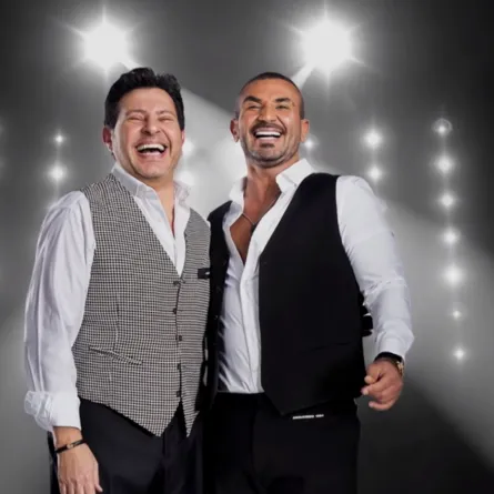 هاني شاكر وأحمد سعد - الصورة من حساب أحمد سعد على الفيس بوك