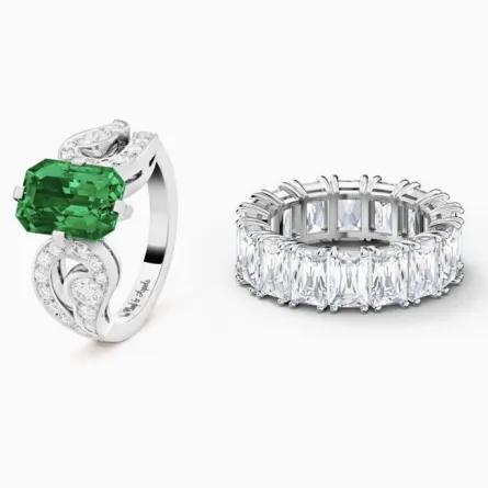 موديلات خواتم فاخرة مرصعة بحجر السوارفسكي