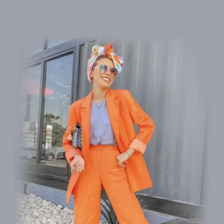 -تنسيقات أزياء المحجبات بألوان خريف 2021