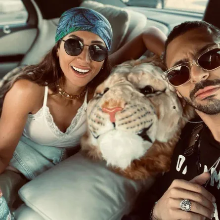 دينا الشربيني وحسن أبو الروس -الصورة من حساب دينا على انستغرام