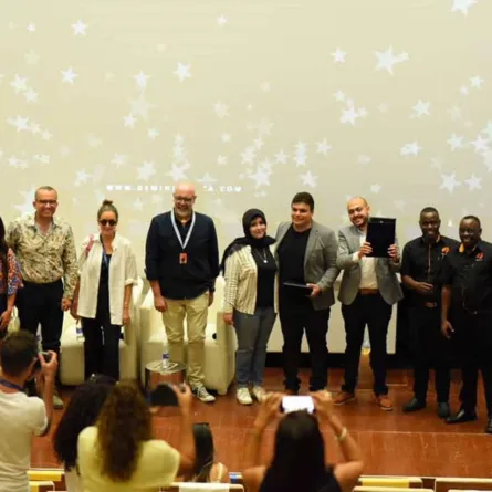 لجنة تحكيم مسابقة سينماتك - الصورة من حساب مهرجان الجونة على الفيس بوك