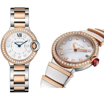 ساعات فاخرة بميناء صدف وألماس