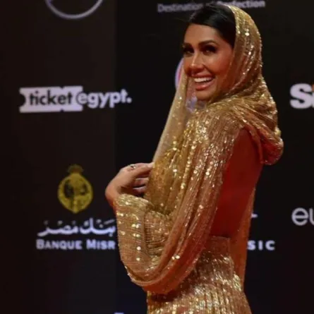 إنجي كيوان في رابع أيام مهرجان الجونة السينمائي - الصورة من حساب المهرجان على انستغرام