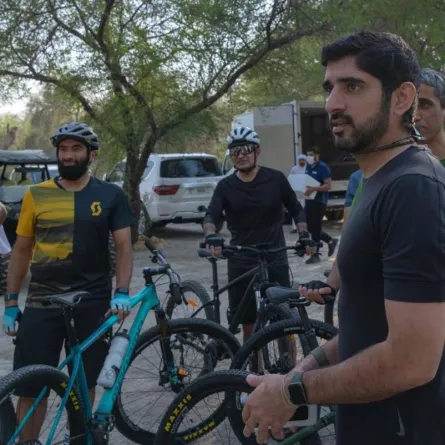 أوّل مسار دراجات جبلية في قلب دبي بطول 50 كم. المصدر تويتر (Hamdan bin Mohammed)